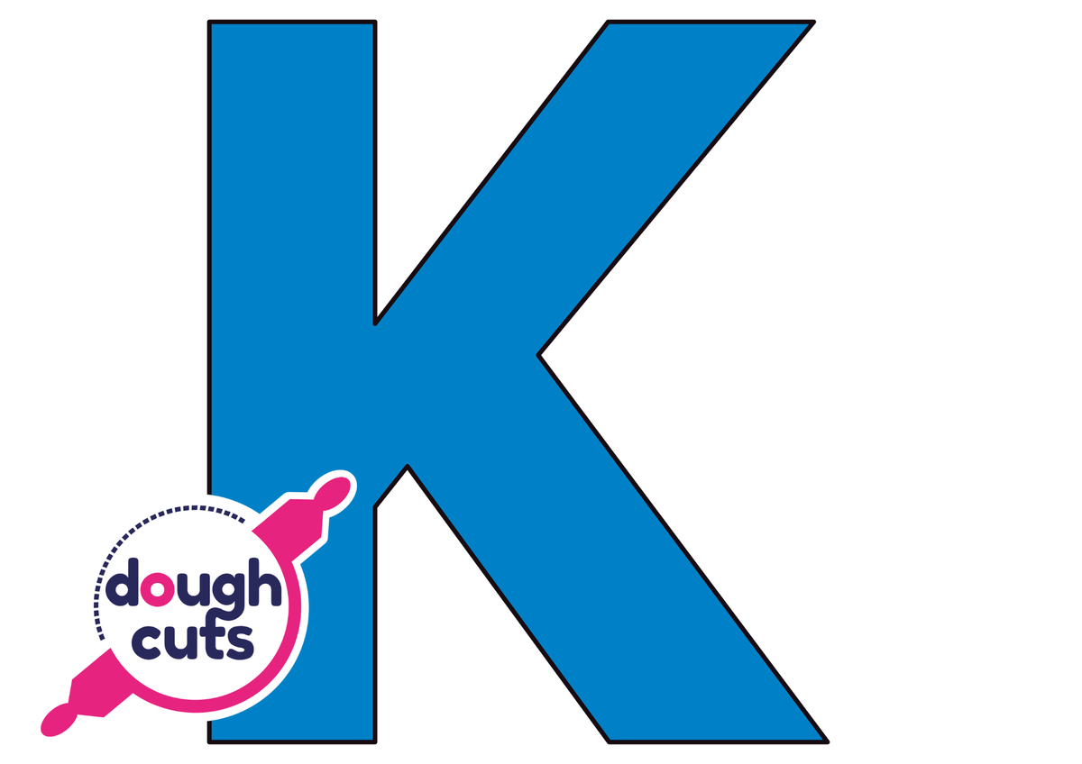 PRINT AT HOME - Letter Cookie Cake Templates Individual 11&quot; Tall