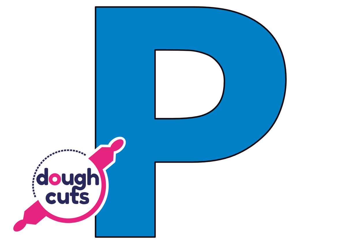 PRINT AT HOME - Letter Cookie Cake Templates Individual 11&quot; Tall