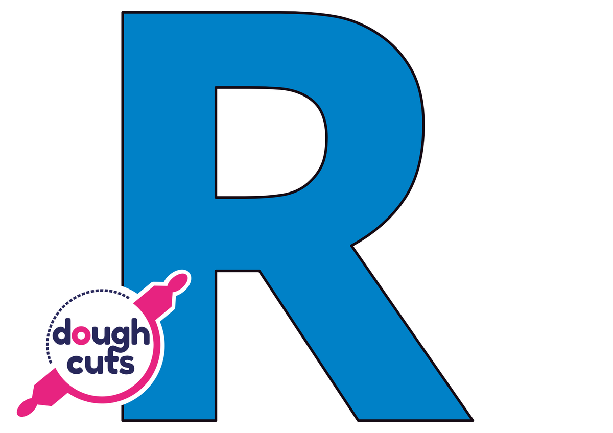 PRINT AT HOME - Letter Cookie Cake Templates Individual 11&quot; Tall