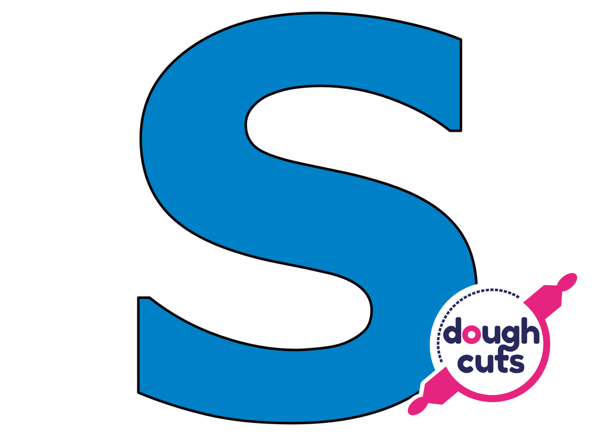 PRINT AT HOME - Letter Cookie Cake Templates Individual 8&quot; Tall