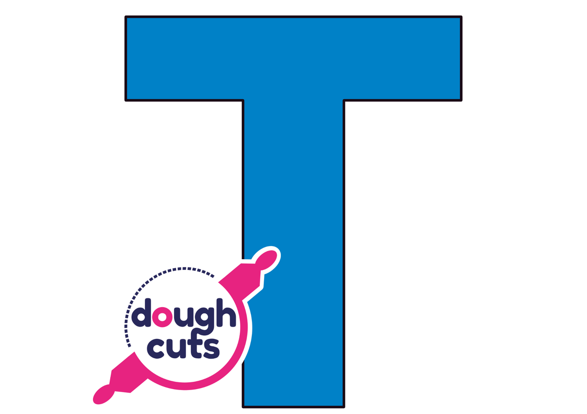 PRINT AT HOME - Letter Cookie Cake Templates Individual 8&quot; Tall