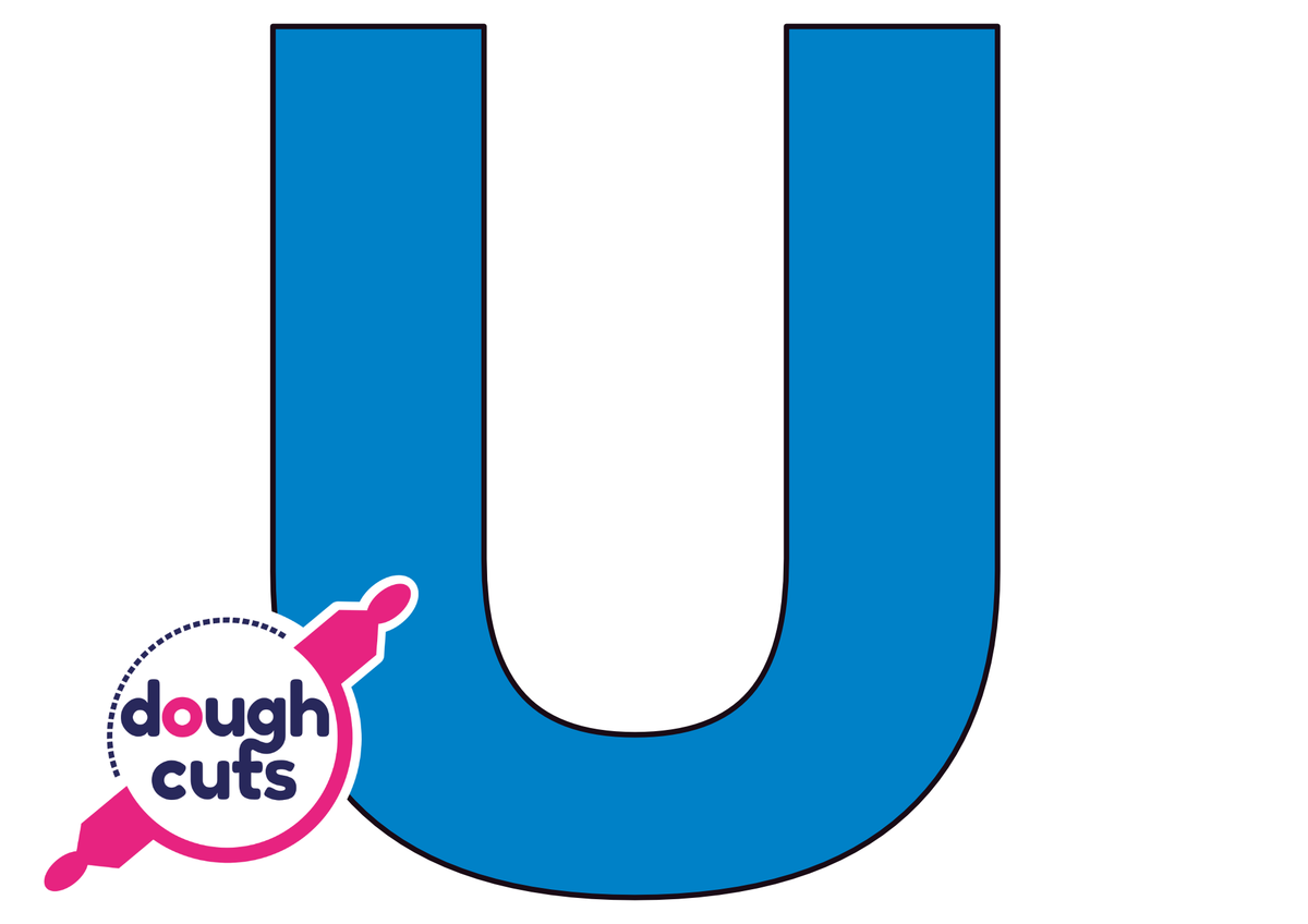 PRINT AT HOME - Letter Cookie Cake Templates Individual 11&quot; Tall