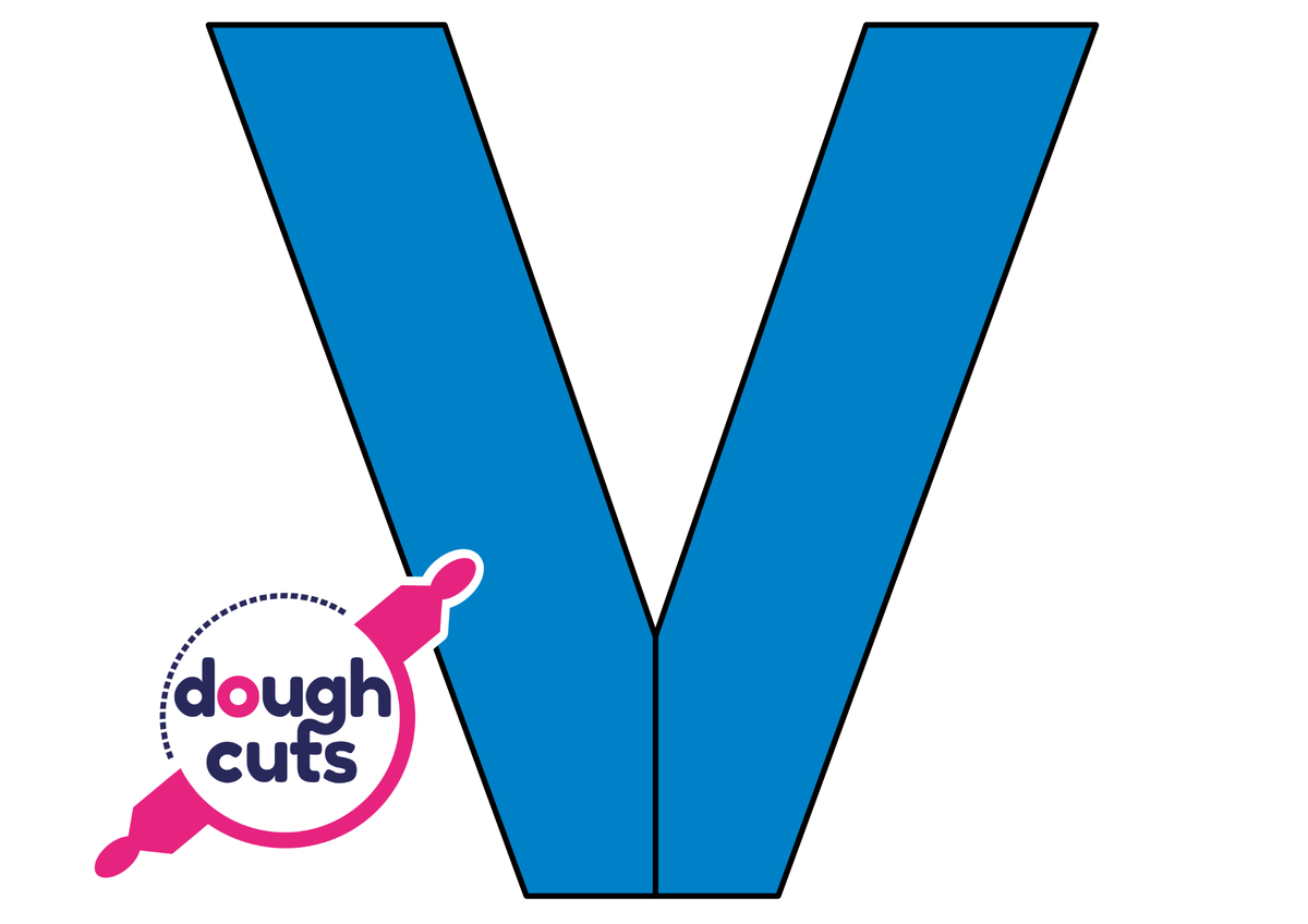 PRINT AT HOME - Letter Cookie Cake Templates Individual 8&quot; Tall