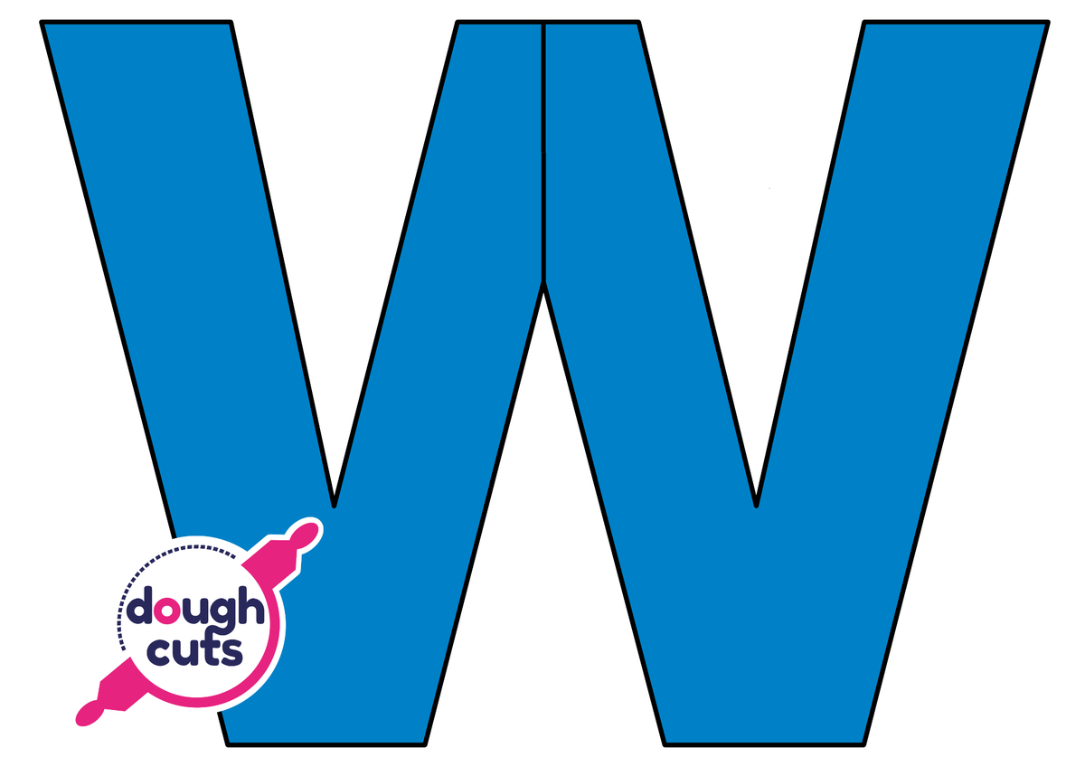 PRINT AT HOME - Letter Cookie Cake Templates Individual 8&quot; Tall