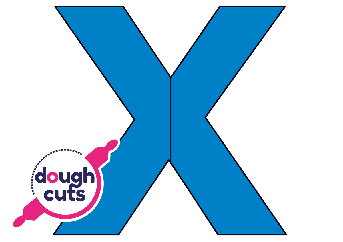 PRINT AT HOME - Letter Cookie Cake Templates Individual 8&quot; Tall