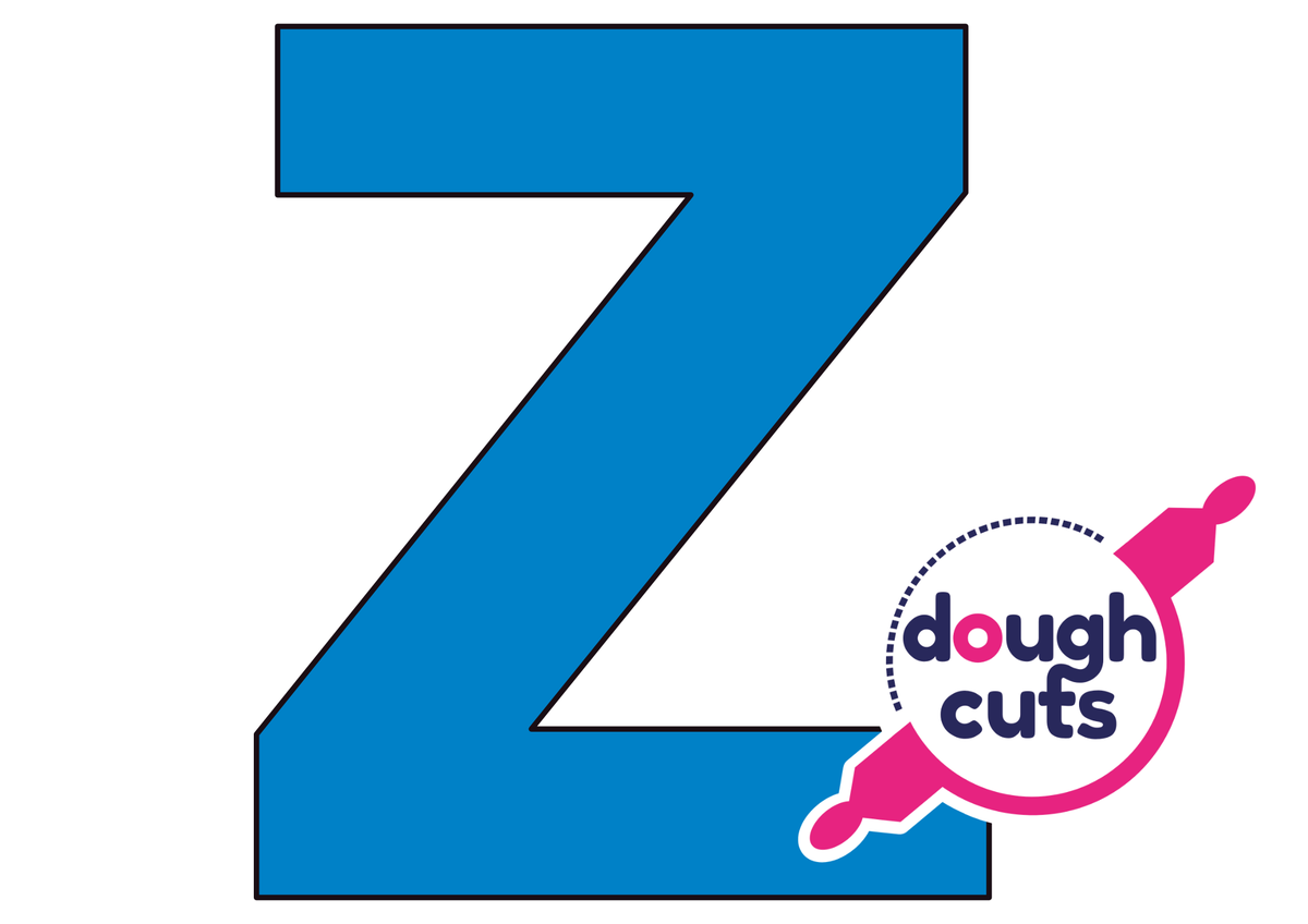 PRINT AT HOME - Letter Cookie Cake Templates Individual 8&quot; Tall