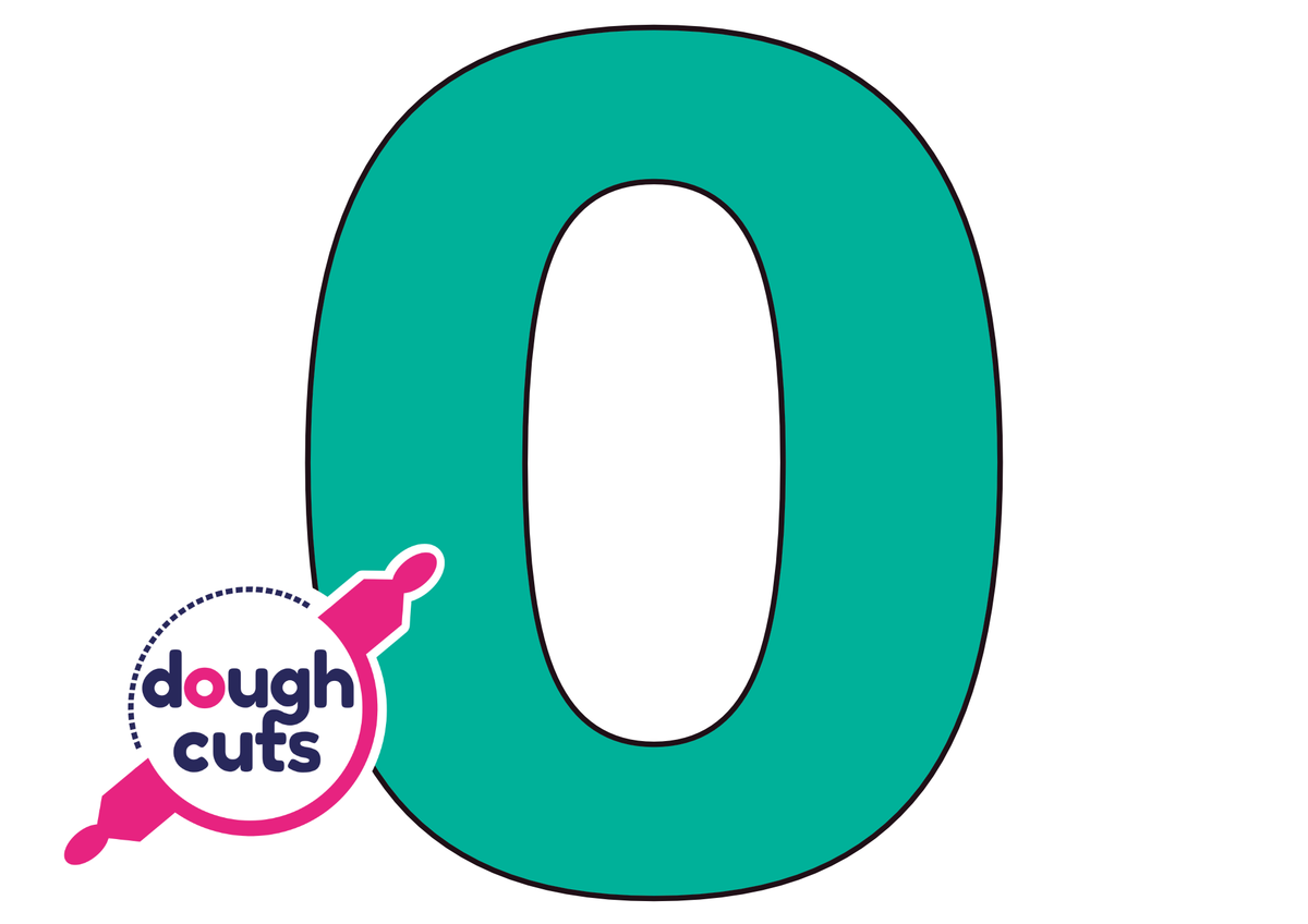 PRINT AT HOME - Number Cookie Cake Templates Individual - 11 inches 28cm