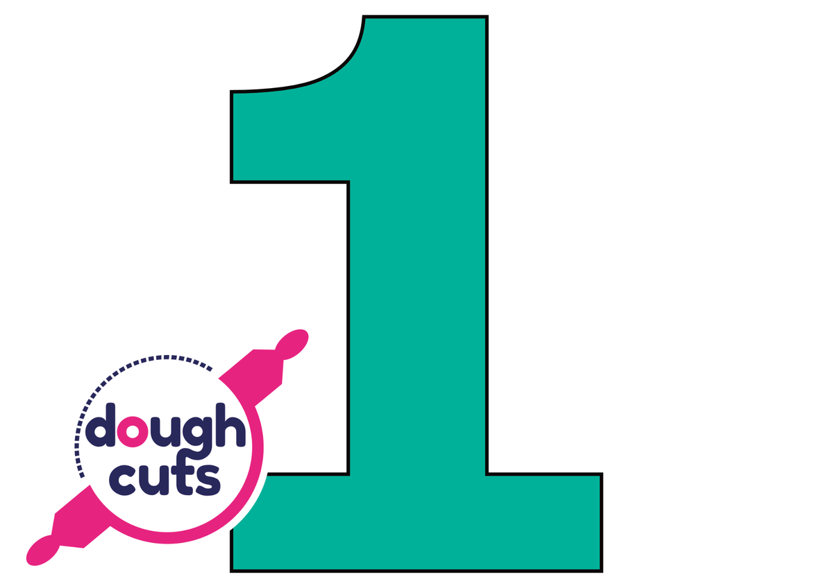 PRINT AT HOME - Number Cookie Cake Templates Individual - 8&quot; tall