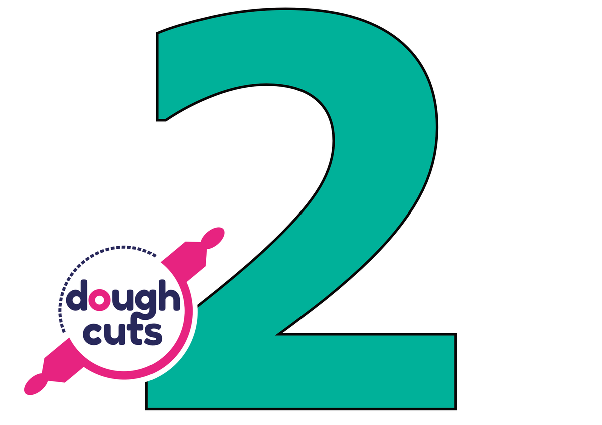 PRINT AT HOME - Set of 9 Number Cookie Cake Templates - 8 inches / 20cm