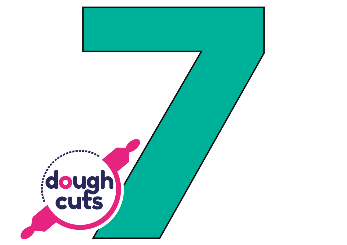 PRINT AT HOME - Set of 9 Number Cookie Cake Templates - 11 inches 28cm