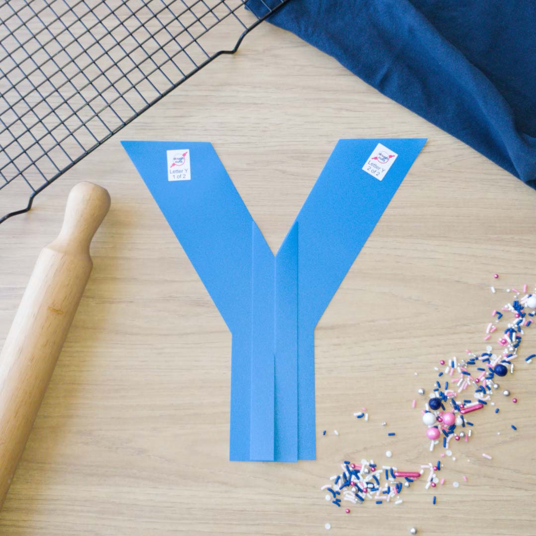 Alphabet Letter Set of 26 Cookie Cake Templates