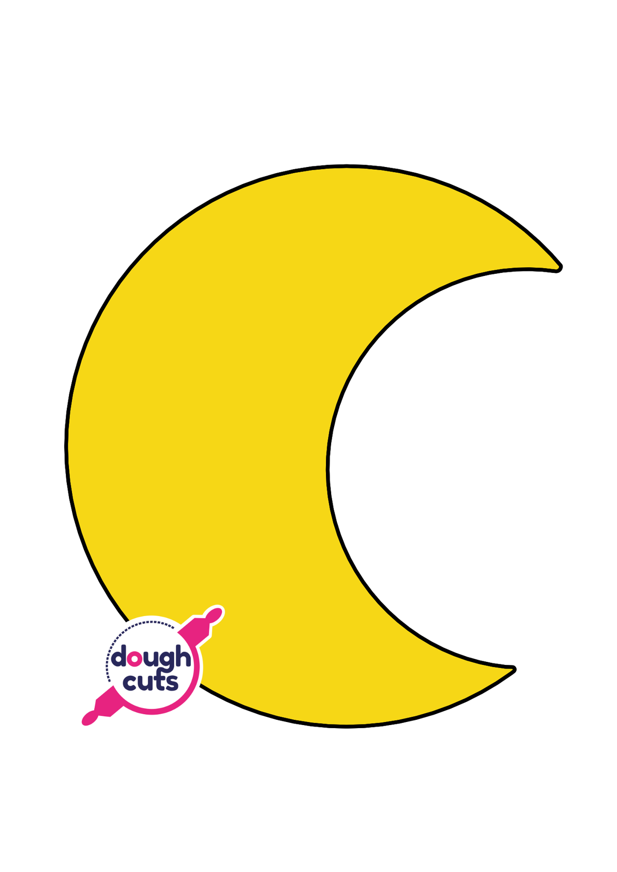 PRINT AT HOME - Moon 11&quot; Cookie Cake Template