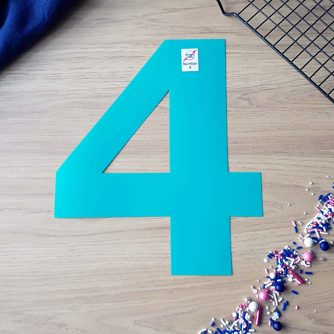 Number Cookie Cake Templates - Individual Templates