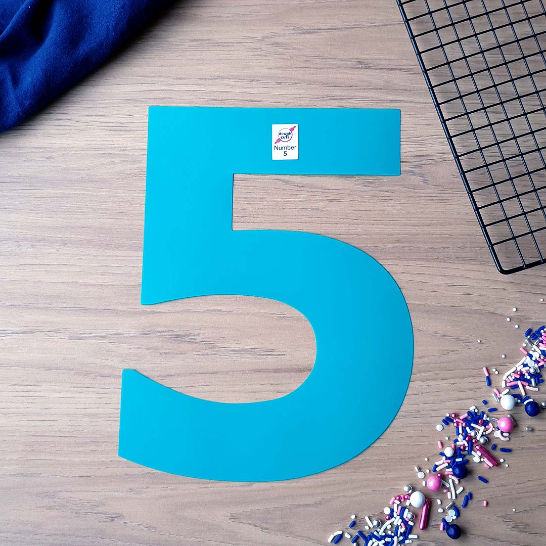 Number Cookie Cake Templates - Individual Templates