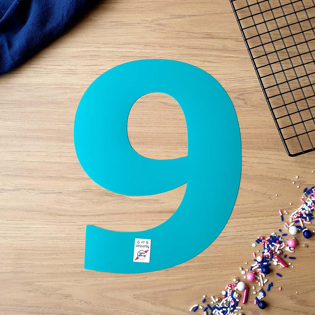 Number Cookie Cake Templates - Individual Templates