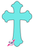 PRINT AT HOME - Ornate Cross Cookie Cake Template 15" Tall