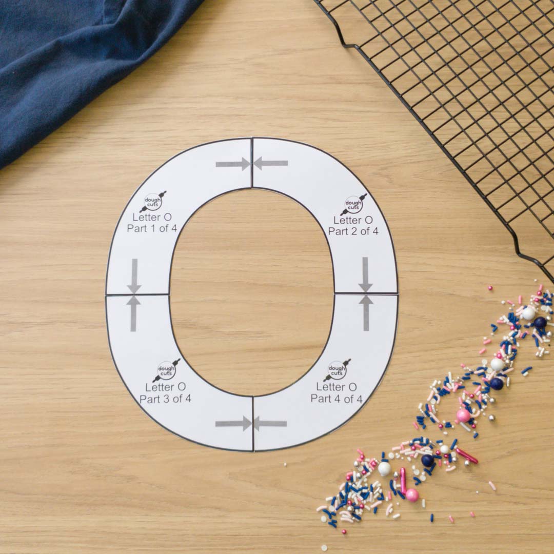 PRINT AT HOME - Letter Cookie Cake Templates Individual 11&quot; Tall