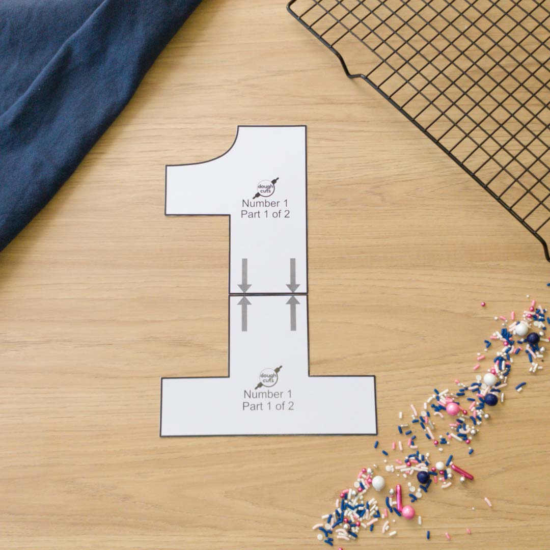 Cookie Cake Templates Numbers DoughCuts