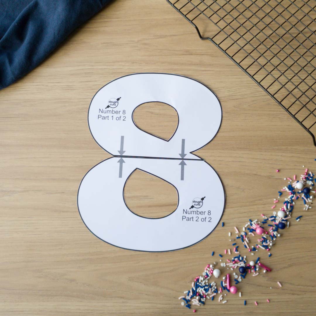 PRINT AT HOME - Number Cookie Cake Templates Individual - 11 inches 28 - DoughCuts print-at-home-number-cookie-cake-templates-individual-11-inches-28-doughcuts