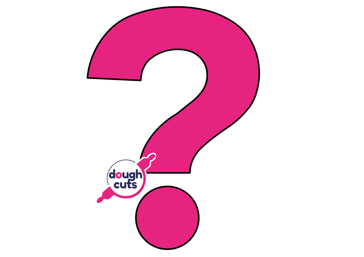 PRINT AT HOME - Question Mark ? Sign Cookie Cake Template 11&quot; Tall