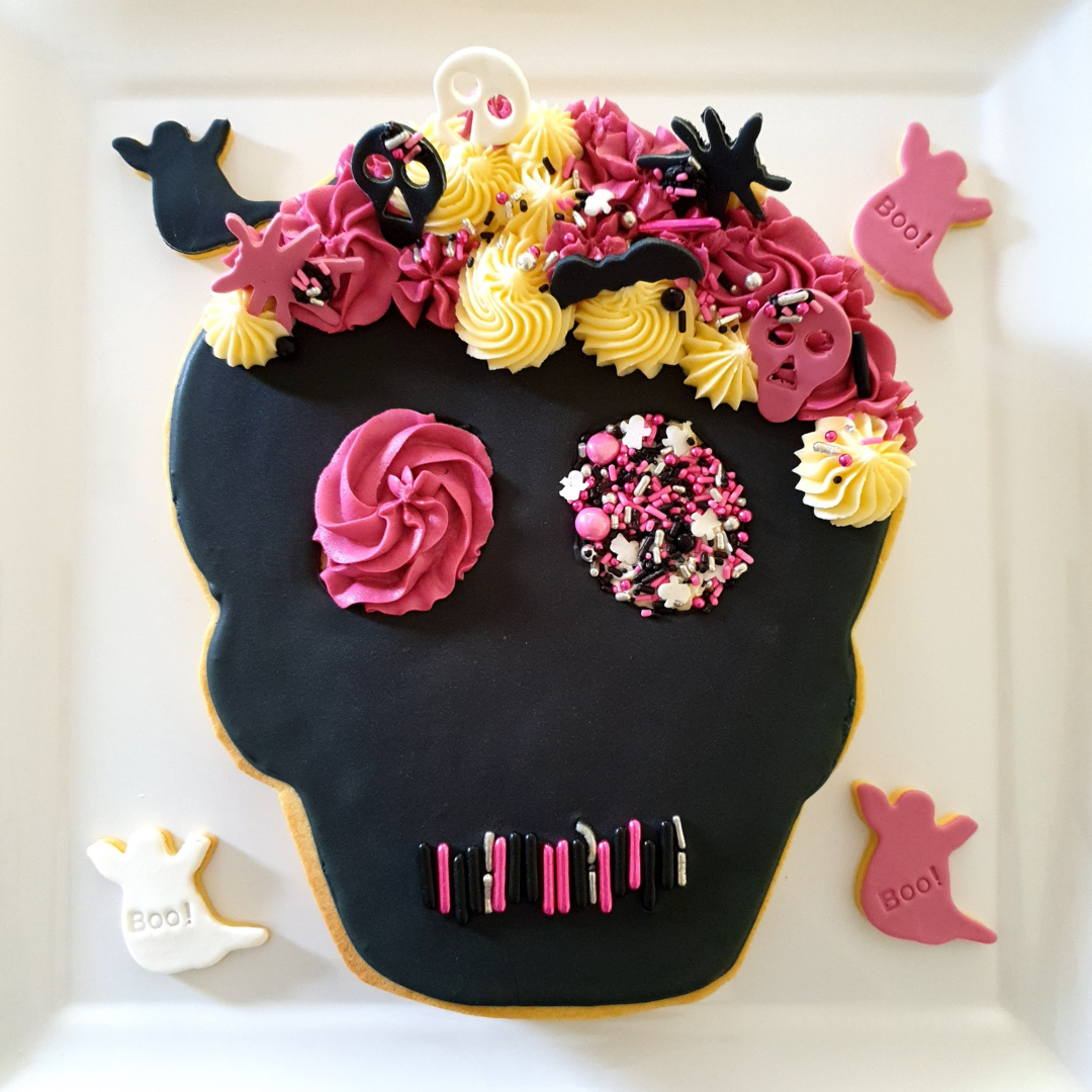 PRINT AT HOME - Skull Cookie Cake Template 11&quot; Tall