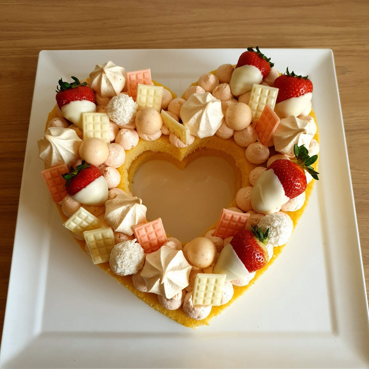 PRINT AT HOME - Heart III Cookie Cake Template 11&quot; Tall